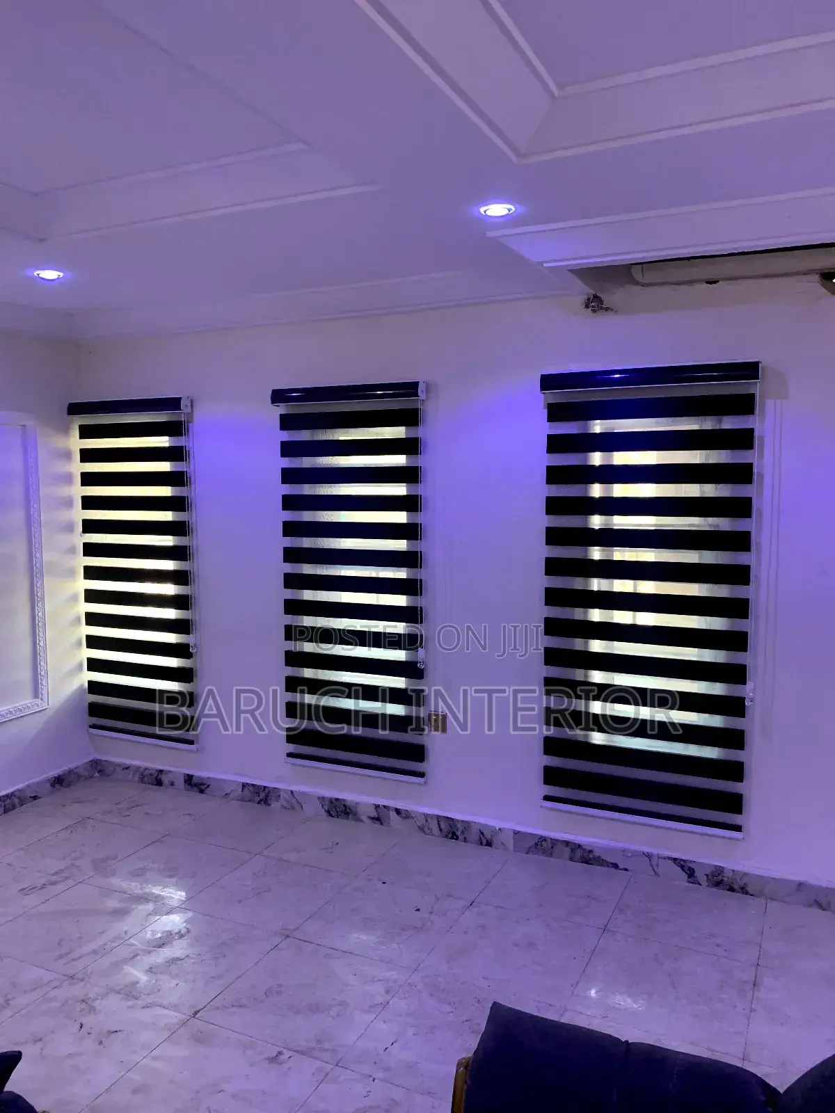 Modern Window Blind Shade Day and Night
