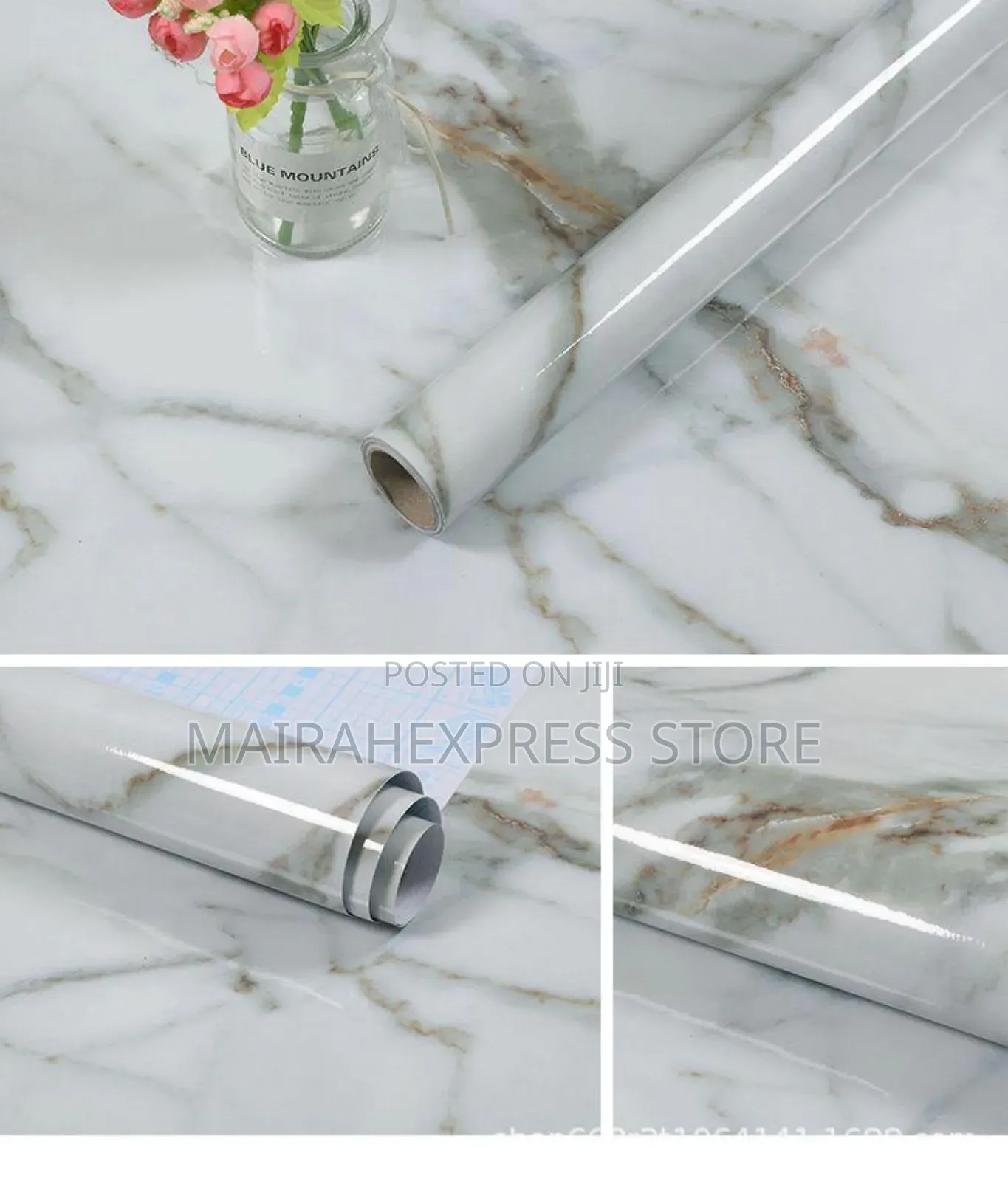 3D Marble Designed Kitchen/Wardrobe Wallpaper/Sticker