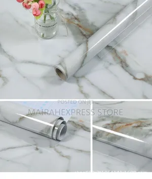 3D Marble Designed Kitchen/Wardrobe Wallpaper/Sticker