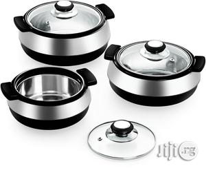 Cello Oscar 750/1100/1700ml Hot-Pot Insulated Casserole Gift Set, BK