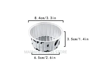 12pcs Multifunctional Aluminum Foil Pudding Cup for Cupcake