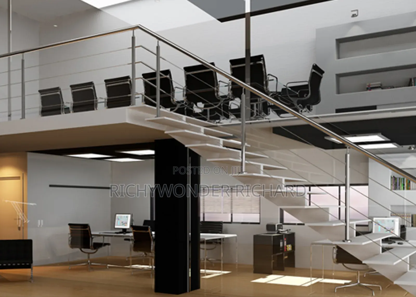 Glass and Stainless Steel Railings