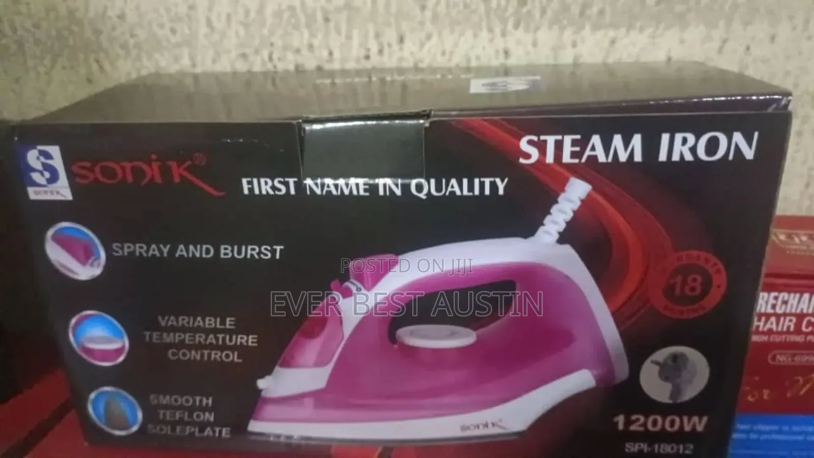 Sonik Japan Steam Iron