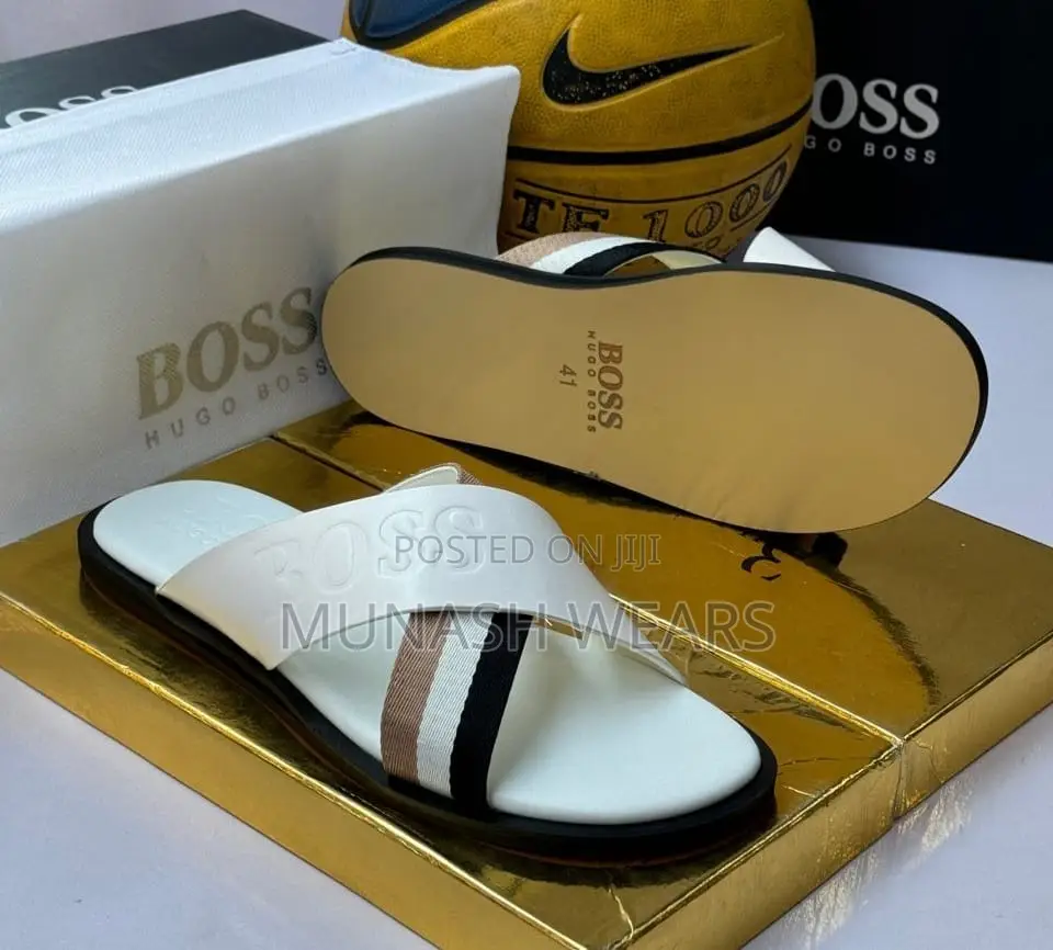 Hugo Boss Leather Slipers