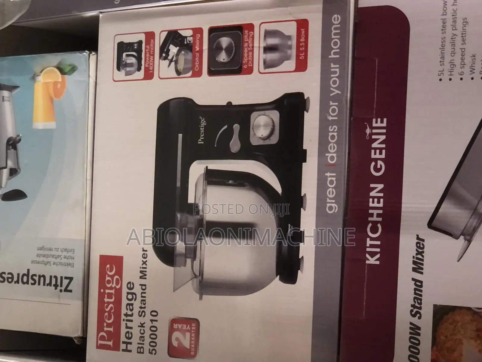 Prestige Heritage Black Stand Mixer