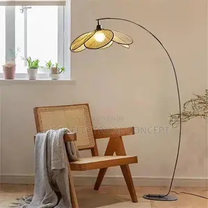 Nordic Floor Lamp Wabi Sabi Weaving Rattan Reading Lamp