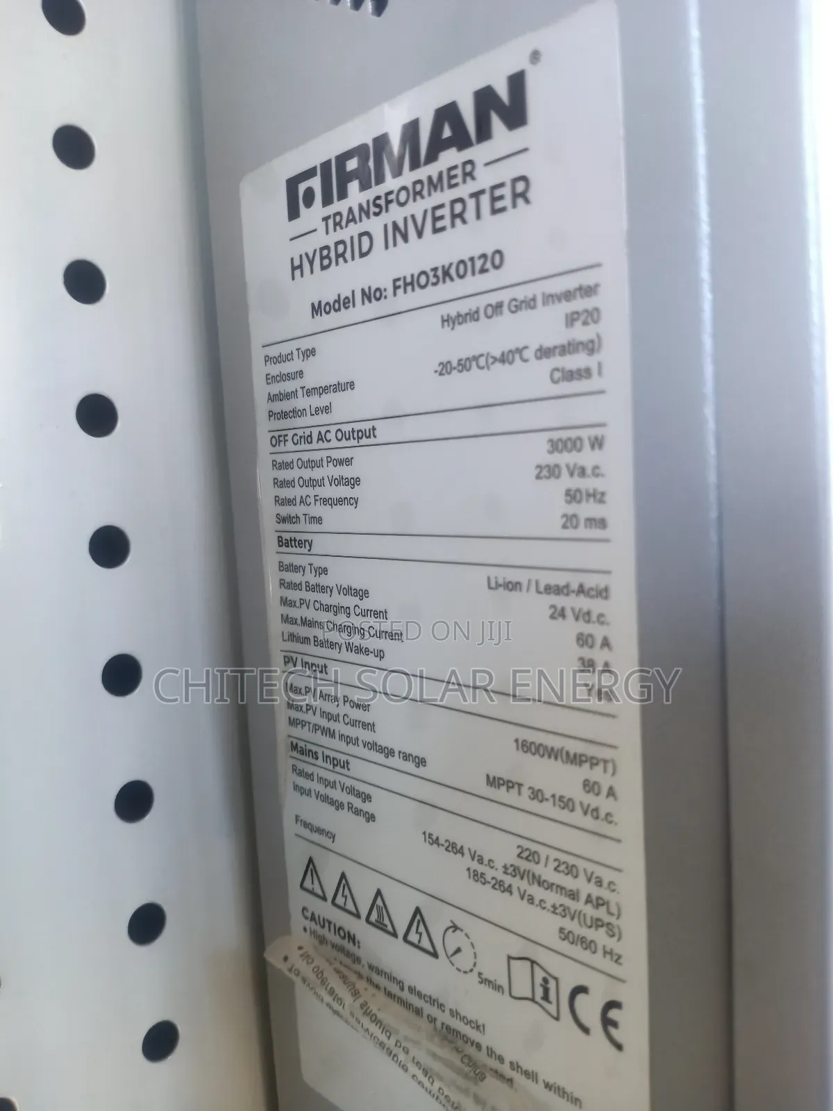 Fireman 3.5kva Inverter Highbridge
