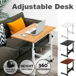 Adjustable Laptop Table With Wheels