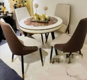 Durable Marble Dining Table and Chairs