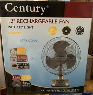 Century 12 Inches Rechargeable Table Fan