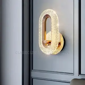 Luxury Bedroom Decoration Wall Lamp Acrylic Lampshade Rose