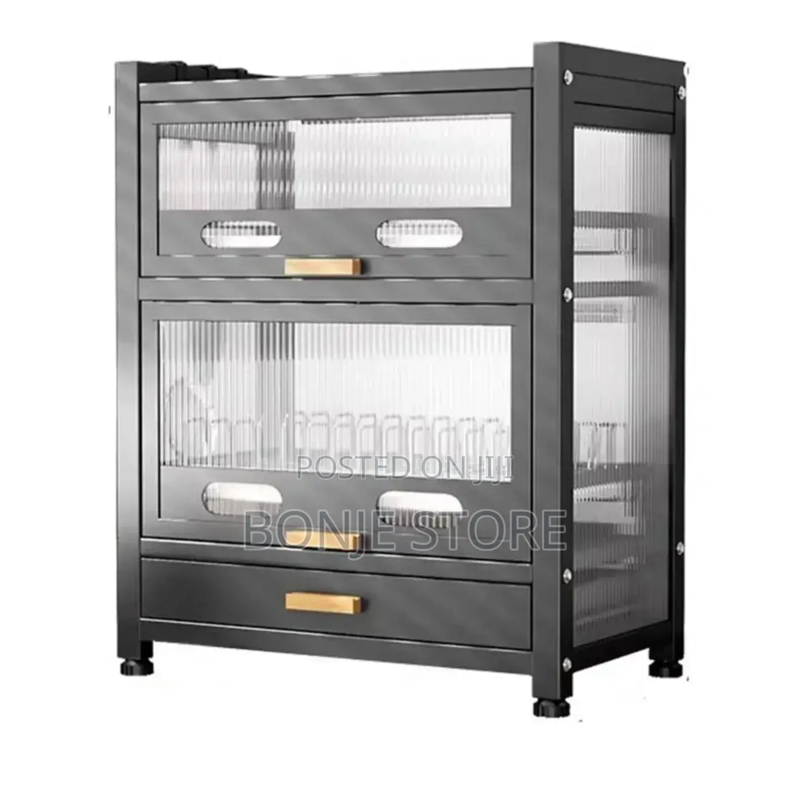 Luxury Kitchen Buffet Laden Plate Dish Rack Shelf Drawers