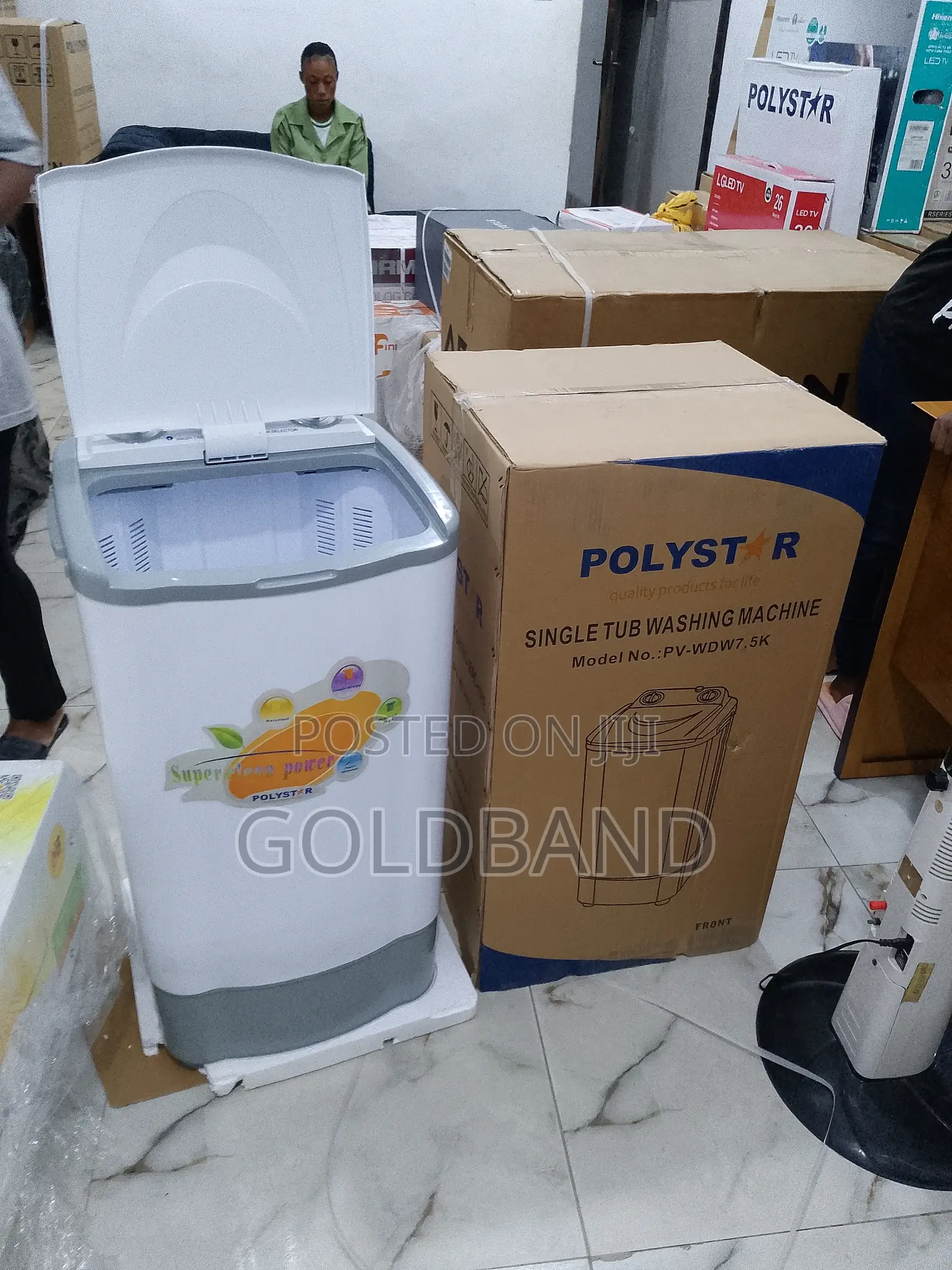 Clean Cycle 7.5kg Polystar Single Top Load Washing Machine