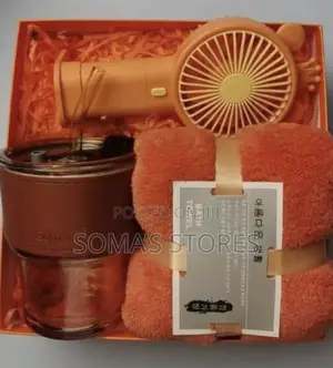 3 in 1 Gift Box(Mini Handy Fan,Towel and Cup)