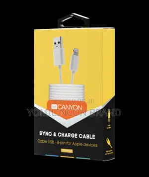 CANYON CFI-1 Lightning USB Cable Length 1m, White