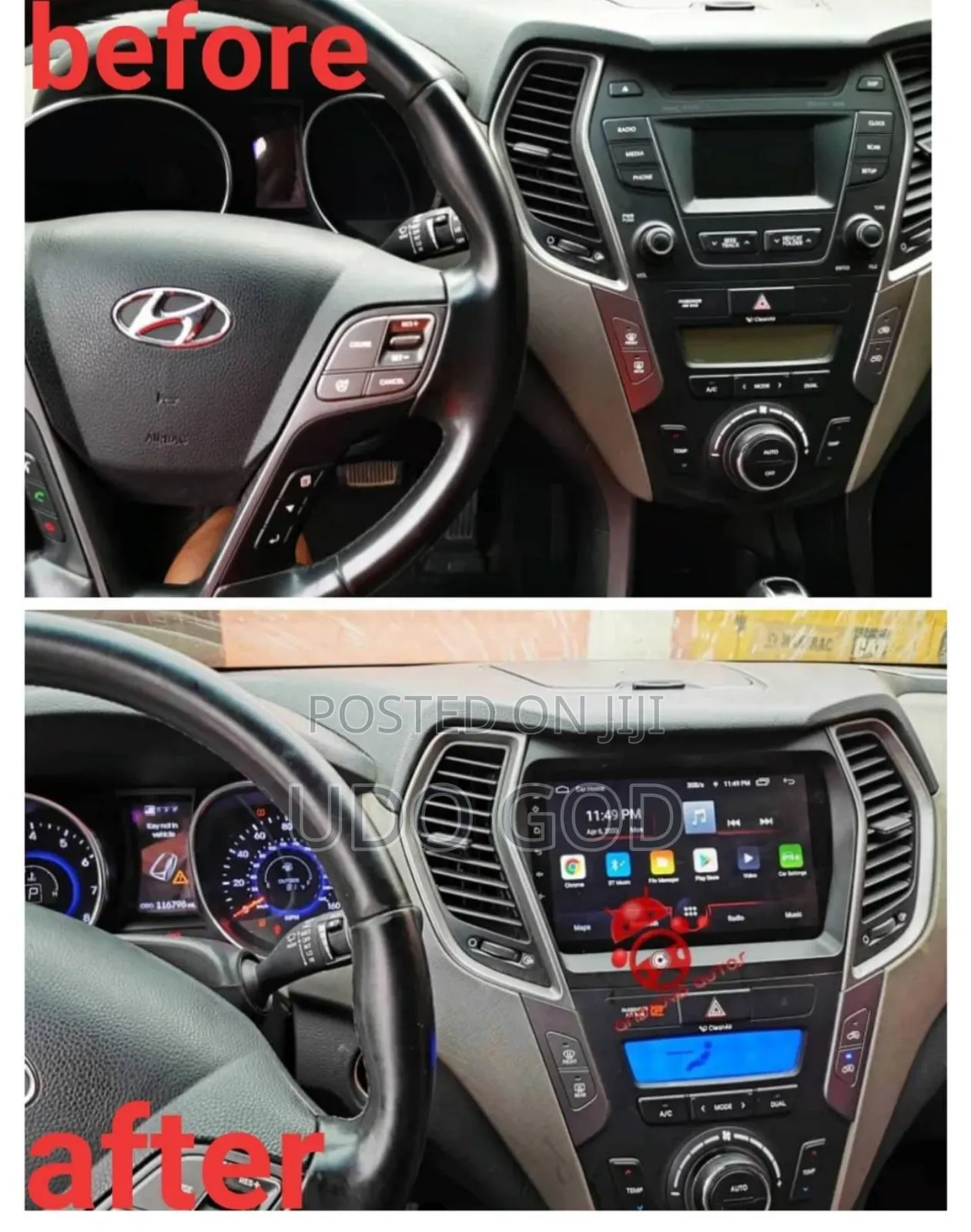 Hyundai Santa Fe 2014 Android Screen