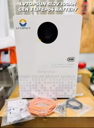Lvtopsun 5.12kwh 100ah 51.2v Lithium Battery