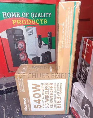 Hisense (540watts)Bluetooth Bass Blast Sound Bar -5.1ch