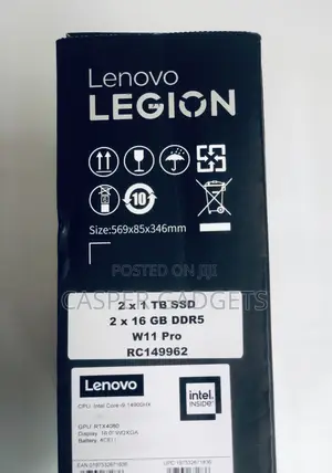New Laptop Lenovo Legion 7 32GB Intel Core I9 SSD 2T