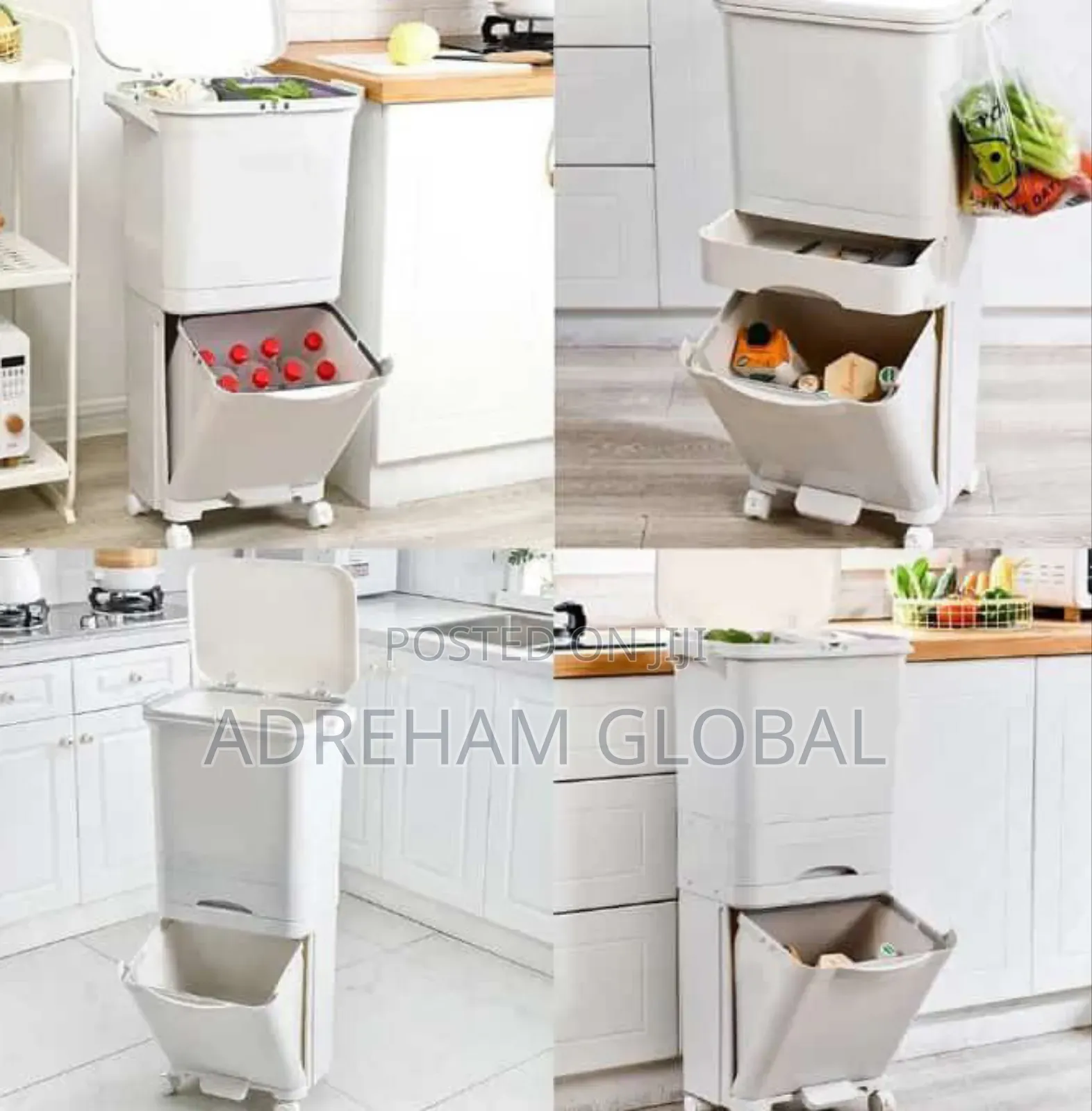 32L Pedal/Lid Luxury Waste Bin With Draw Very Big