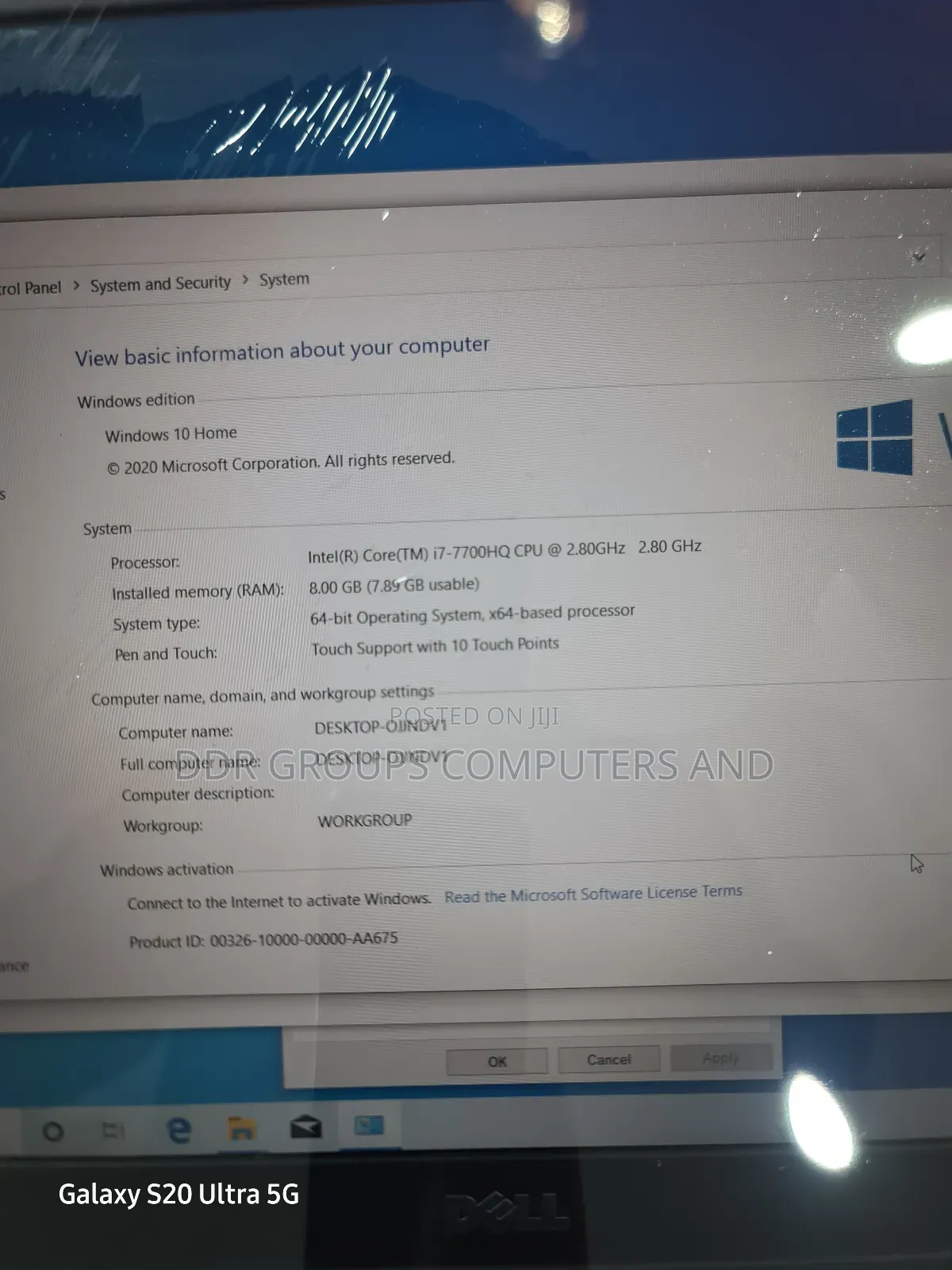 Laptop Dell Precision 3520 8GB Intel Core i7 SSD 256GB