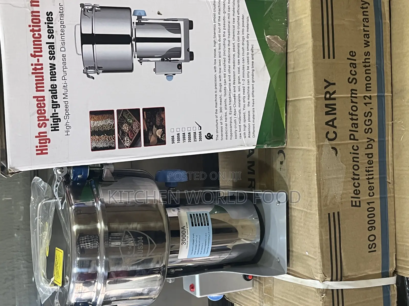 Stainless Spice Grinder 3000g