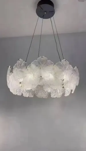 White And Gold Platted Drop Lights