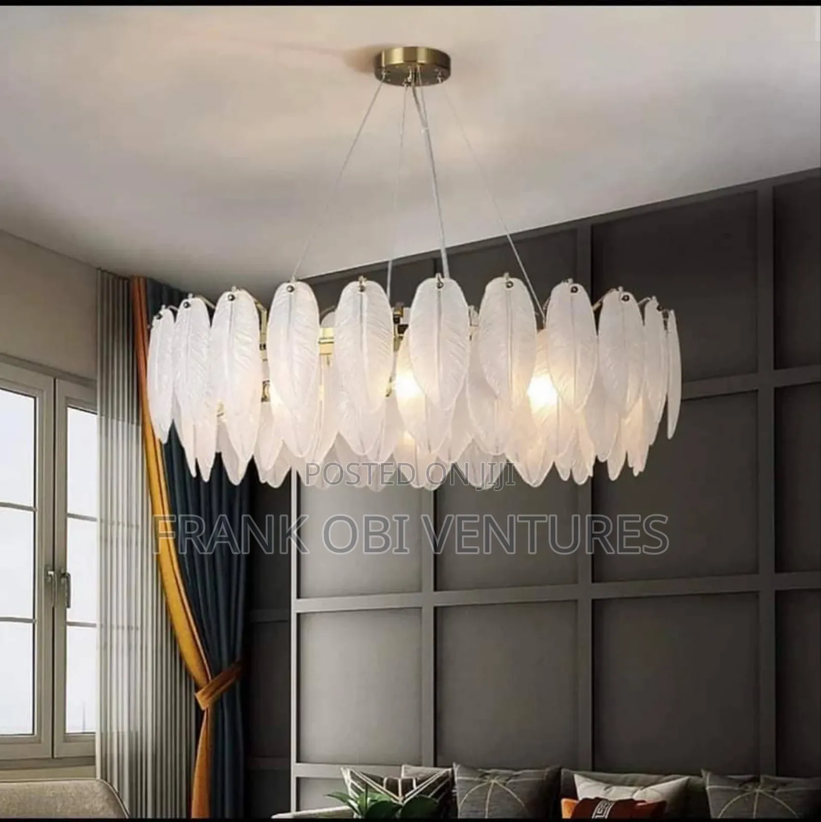 White And Gold Platted Drop Lights