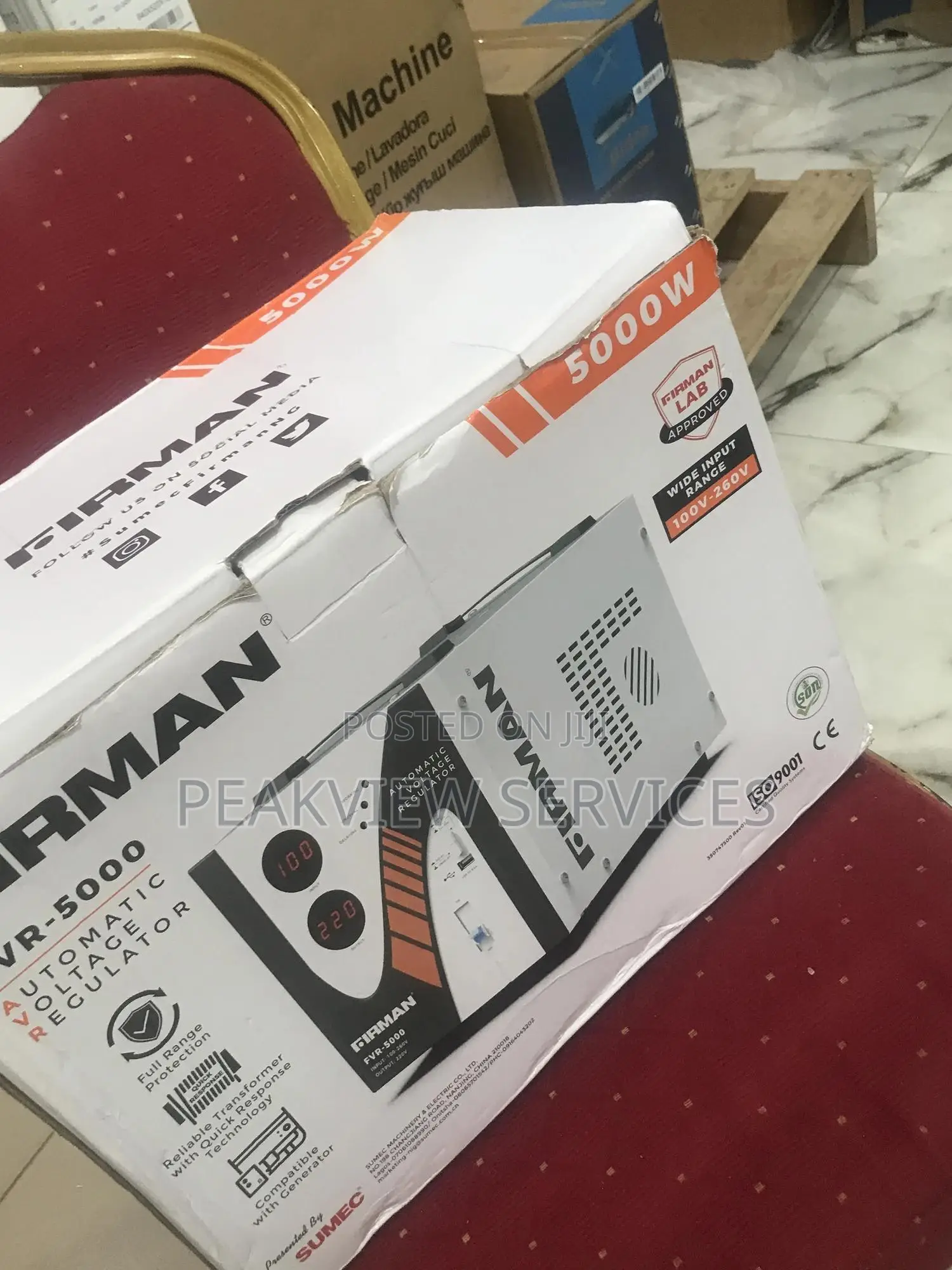First-Class/ Automatic FVR-5000w Firman Stabilizer