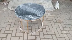 Round Coffee Table With Tinted Glass Top