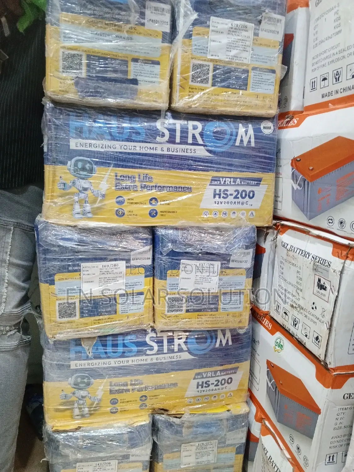 200ahs Dry Cell Solar Battery Available Now