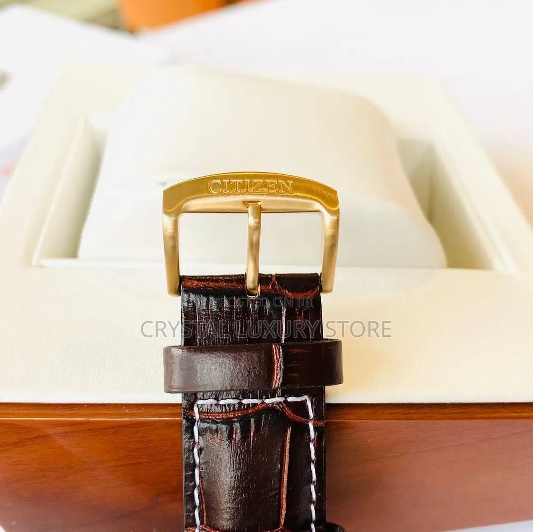 Citizen Authentic Quality Luxury Genuine Leather Wristwatch