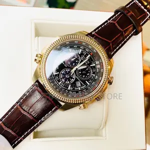 Citizen Authentic Quality Luxury Genuine Leather Wristwatch
