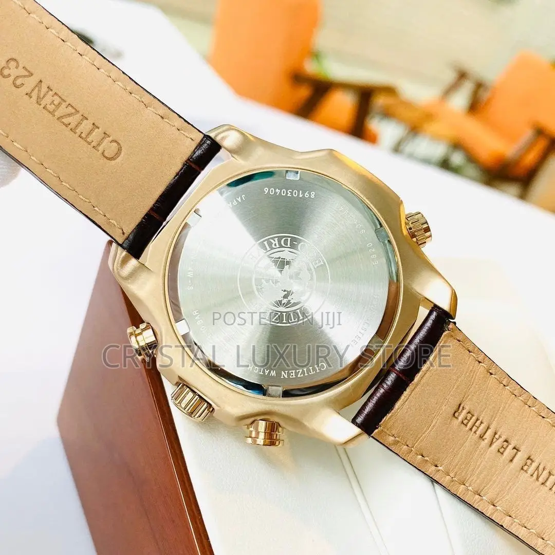Citizen Authentic Quality Luxury Genuine Leather Wristwatch