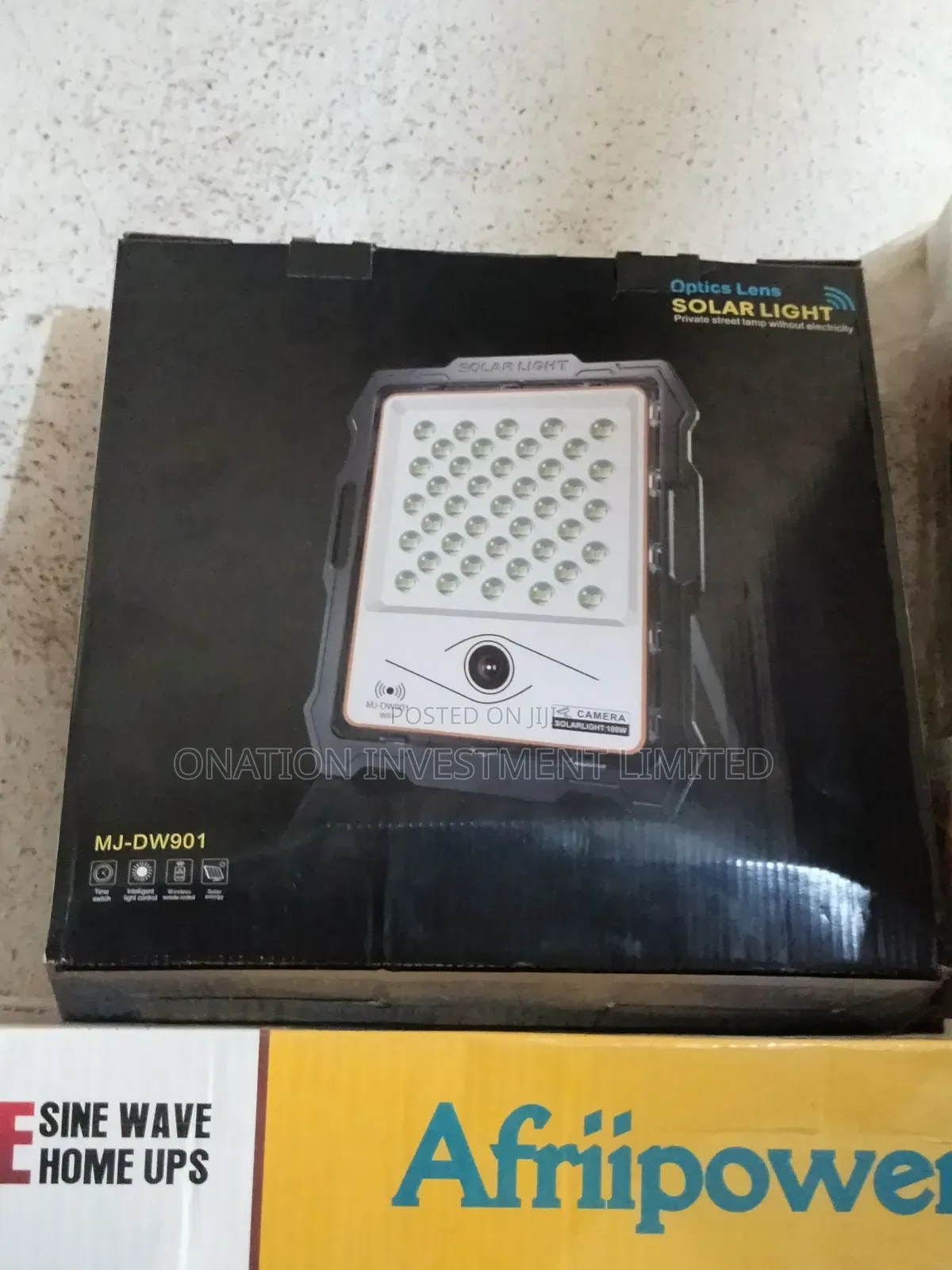 100W Solar Light With Hidden Camera