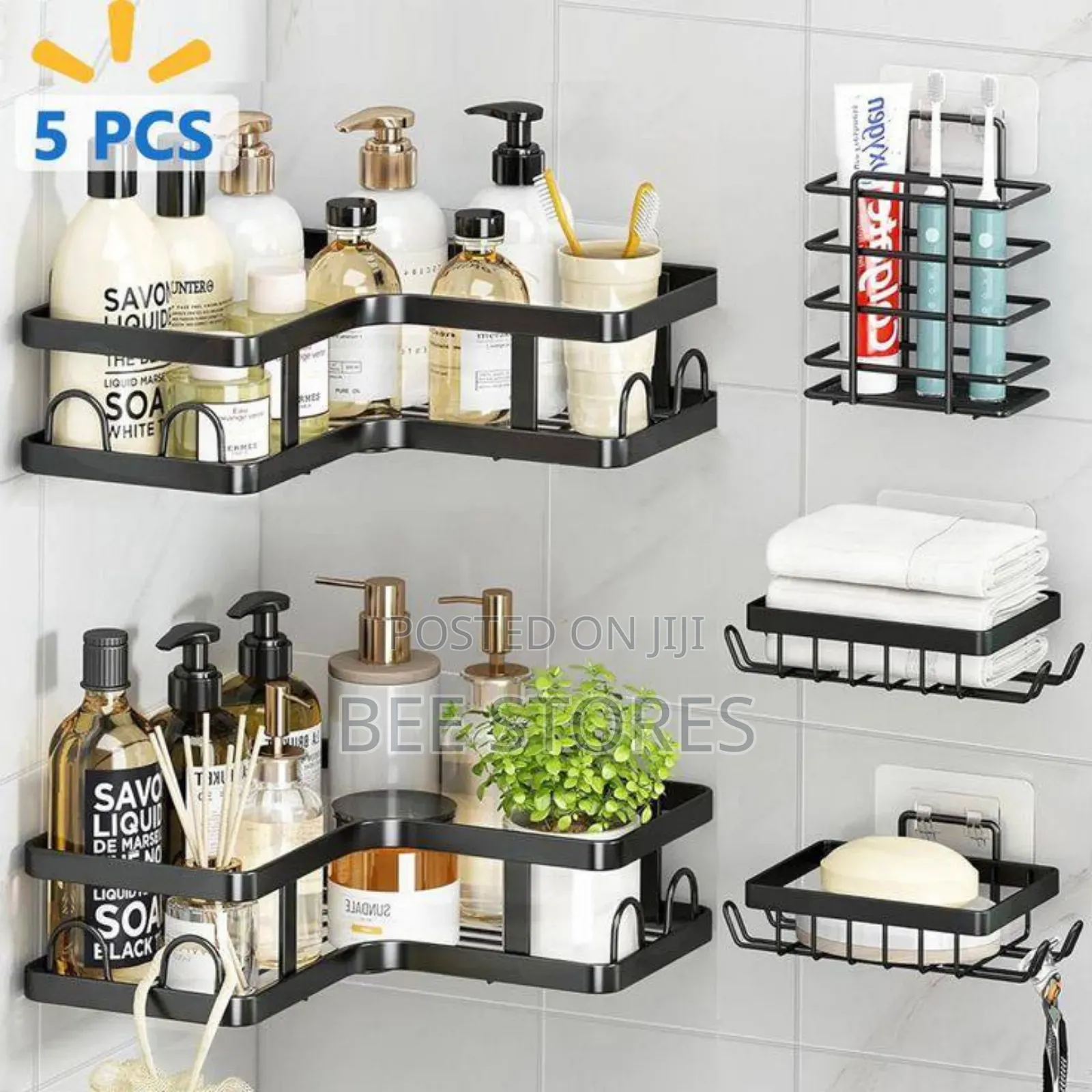 5in1 Shower Caddy Bathroom Corner Rack