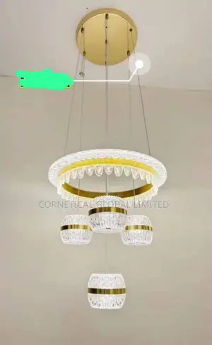 Modern Luxury Crystal Led Four Droppings Chandeliers Light
