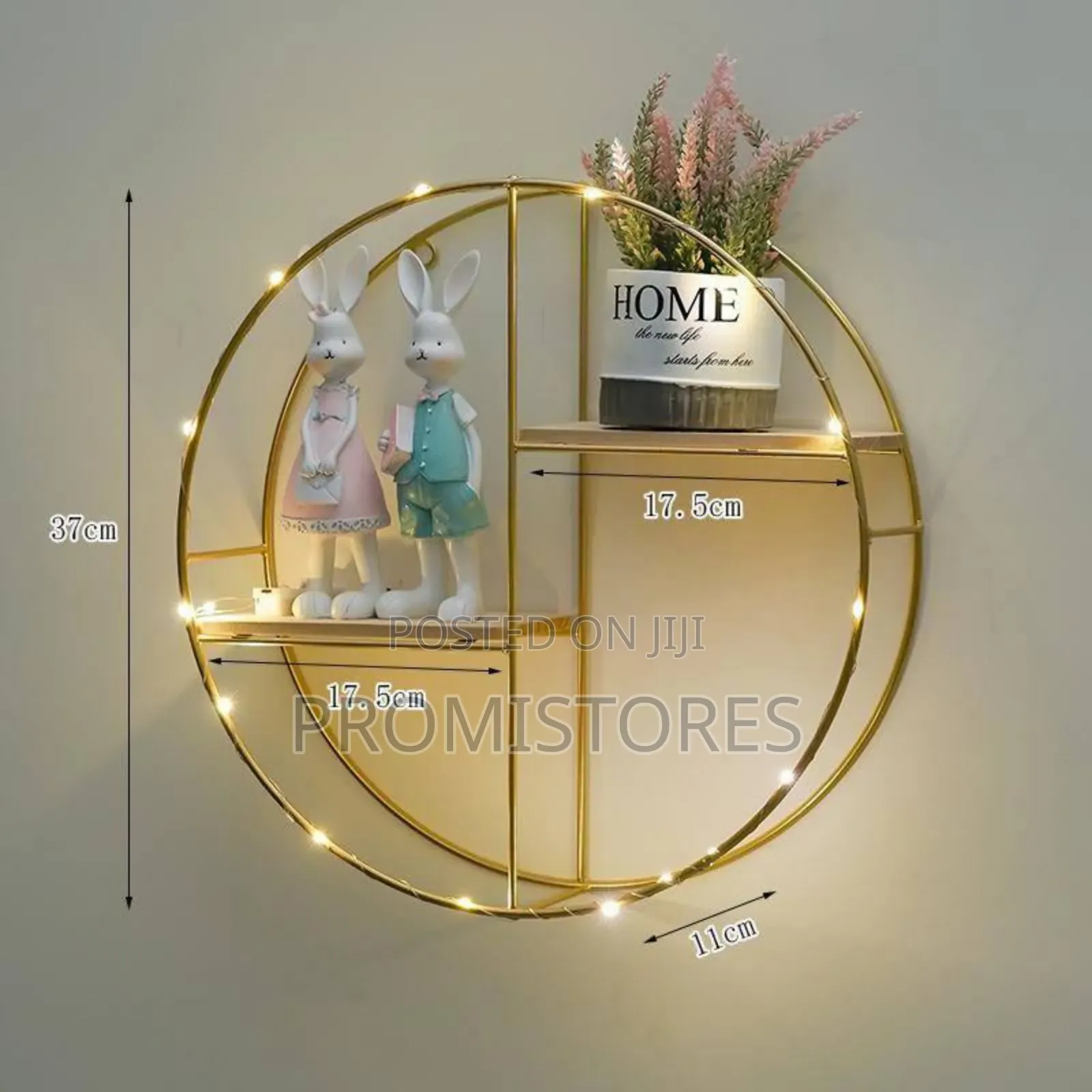 Metal Wall Mounted Decorative Shelves