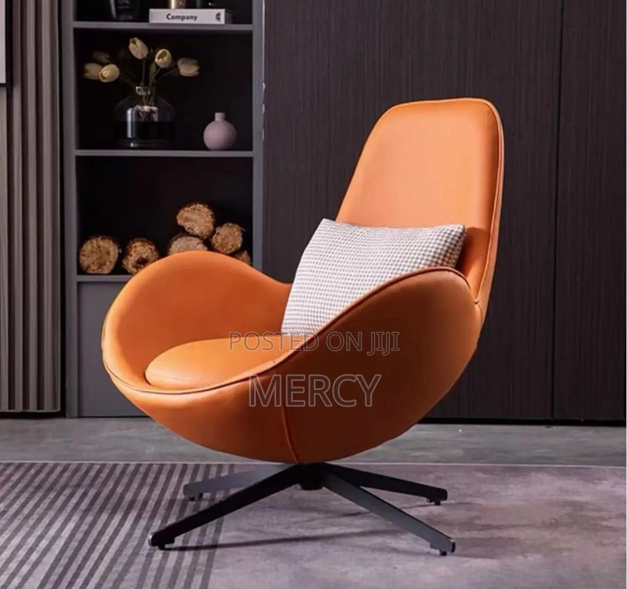 Luxury Swivel Accent Chair With Pillow