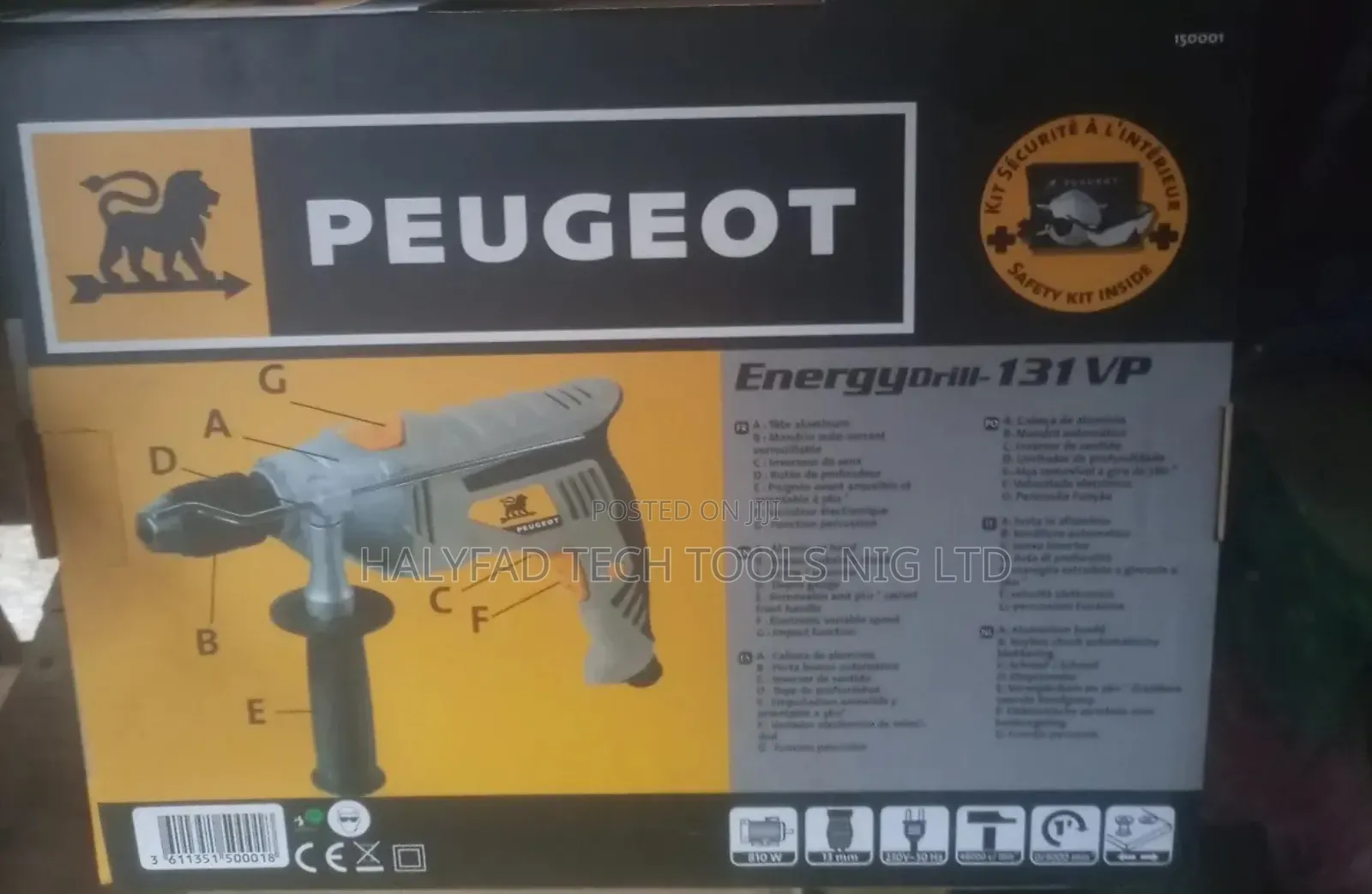Original 16mm/810w Eletric Drill Machine With Accessories
