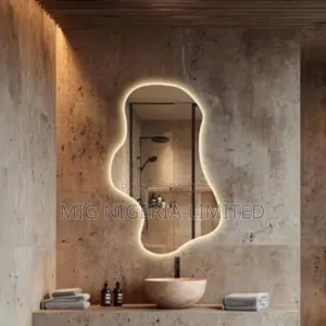 Wall Bathroom Mirror With RED Light 50cmx60cm