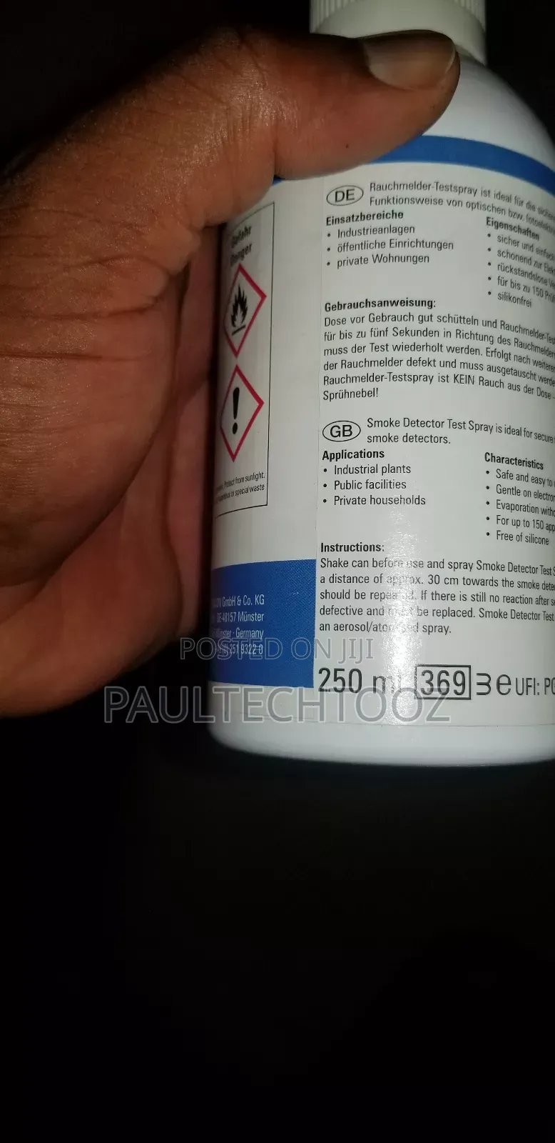 Smoke Detector Spray