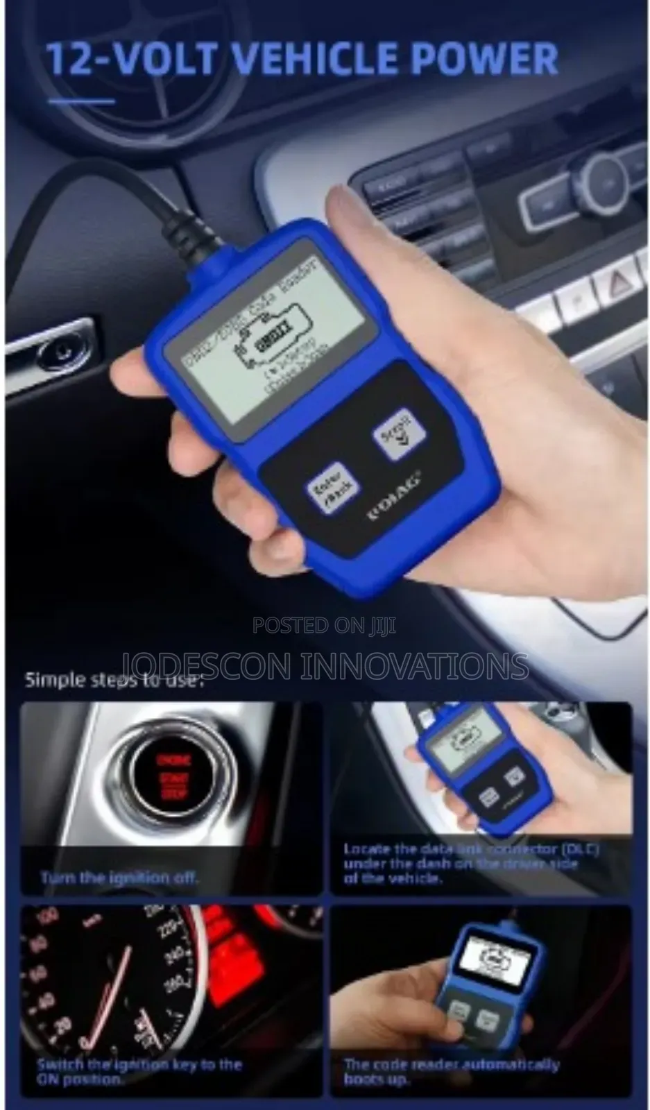 Udiag CR209 Obdii/Can Code Reader