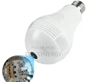 HD View Wi-fi Panoramic CCTV Spy Hidden Camera Bulb