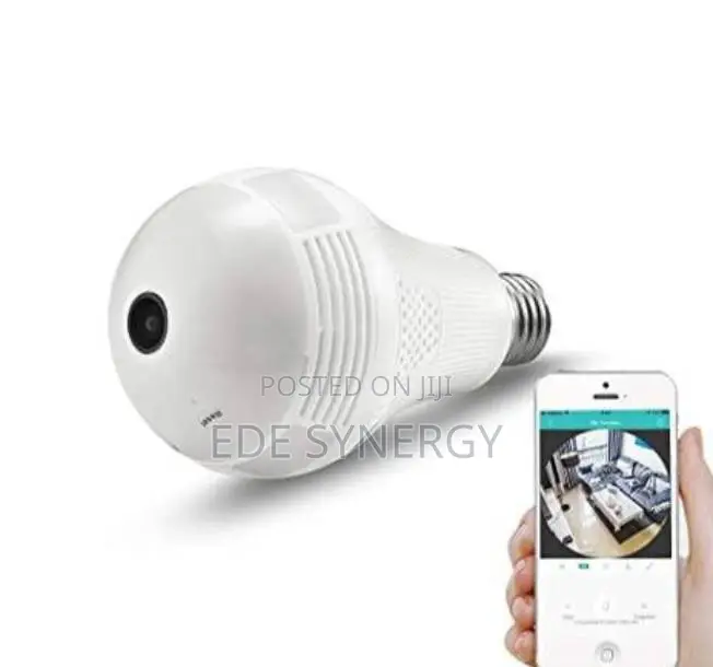 HD View Wi-fi Panoramic CCTV Spy Hidden Camera Bulb