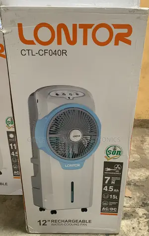 Lontor 12 Inches Rechargeable Cooling Water Fan With Remote