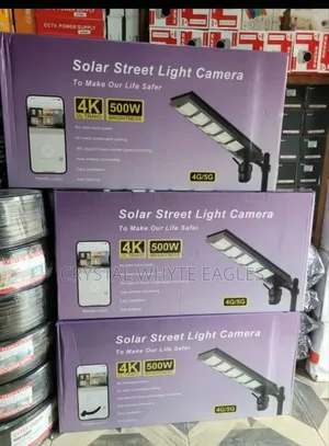 500W Solar Street Lighting With Camera