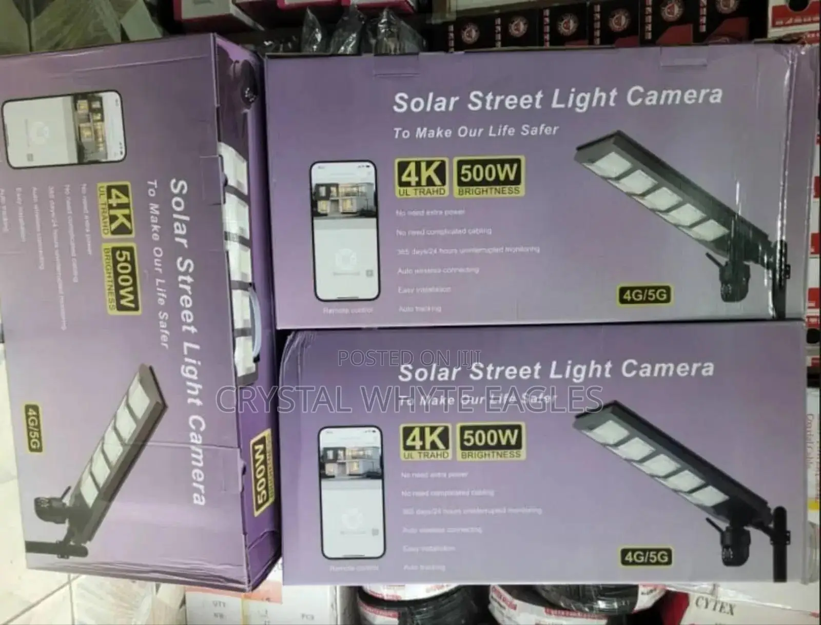 500W Solar Street Lighting With Camera
