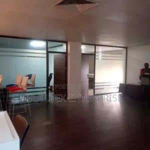 Office Partition (With Black Frame.,