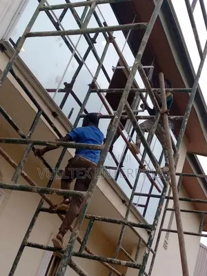 Grey Glass Curtain Wall (.
